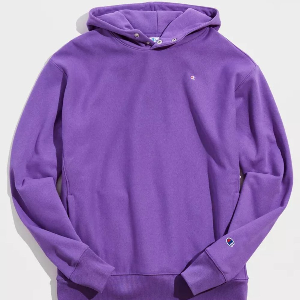 Purple Champion Hoodie: UO Exclusive Reverse Weave Snap Hoodie Sweatshirt
